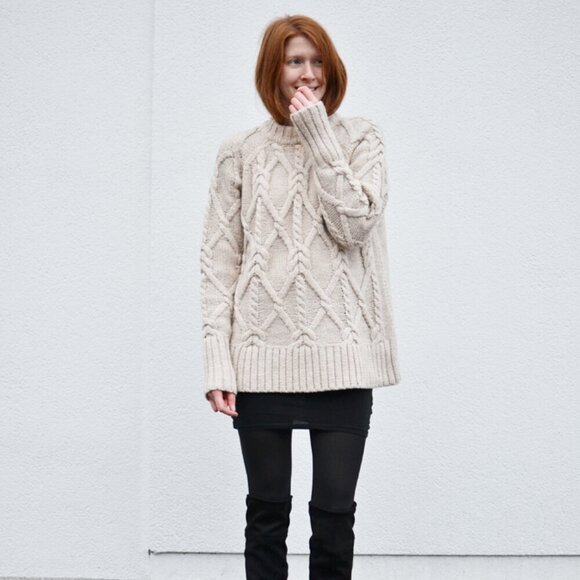 H&M Fisherman Core Cable Knit Sweater - Picture 10 of 10